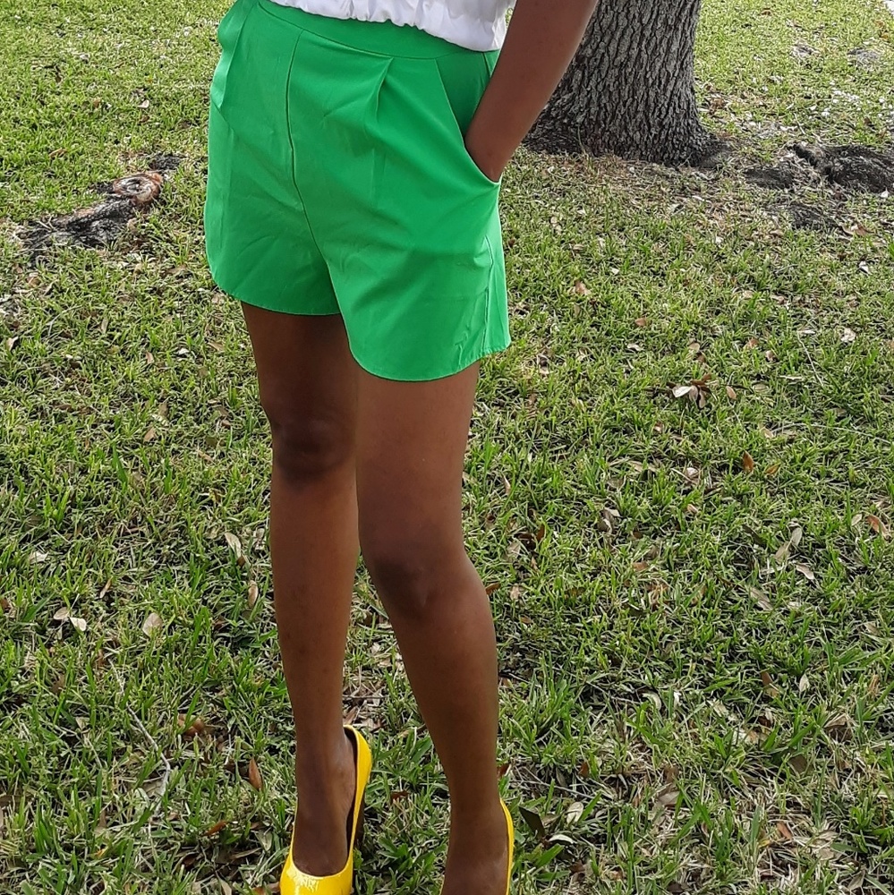 Green shorts
